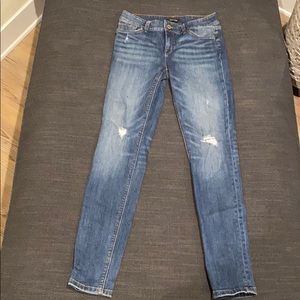 White House Black Market Destructed Skinny Jeans